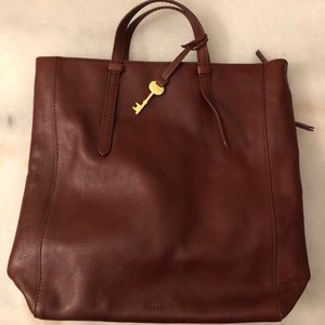 Fossil Camilla Convertible Large Leather Backpack